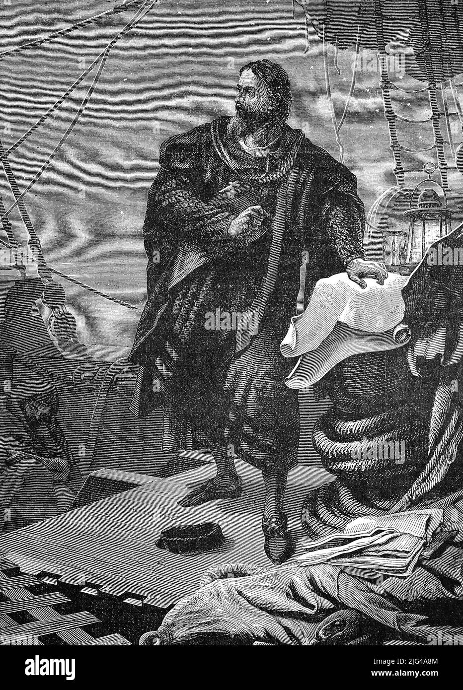Columbus 1492 Black and White Stock Photos & Images - Alamy