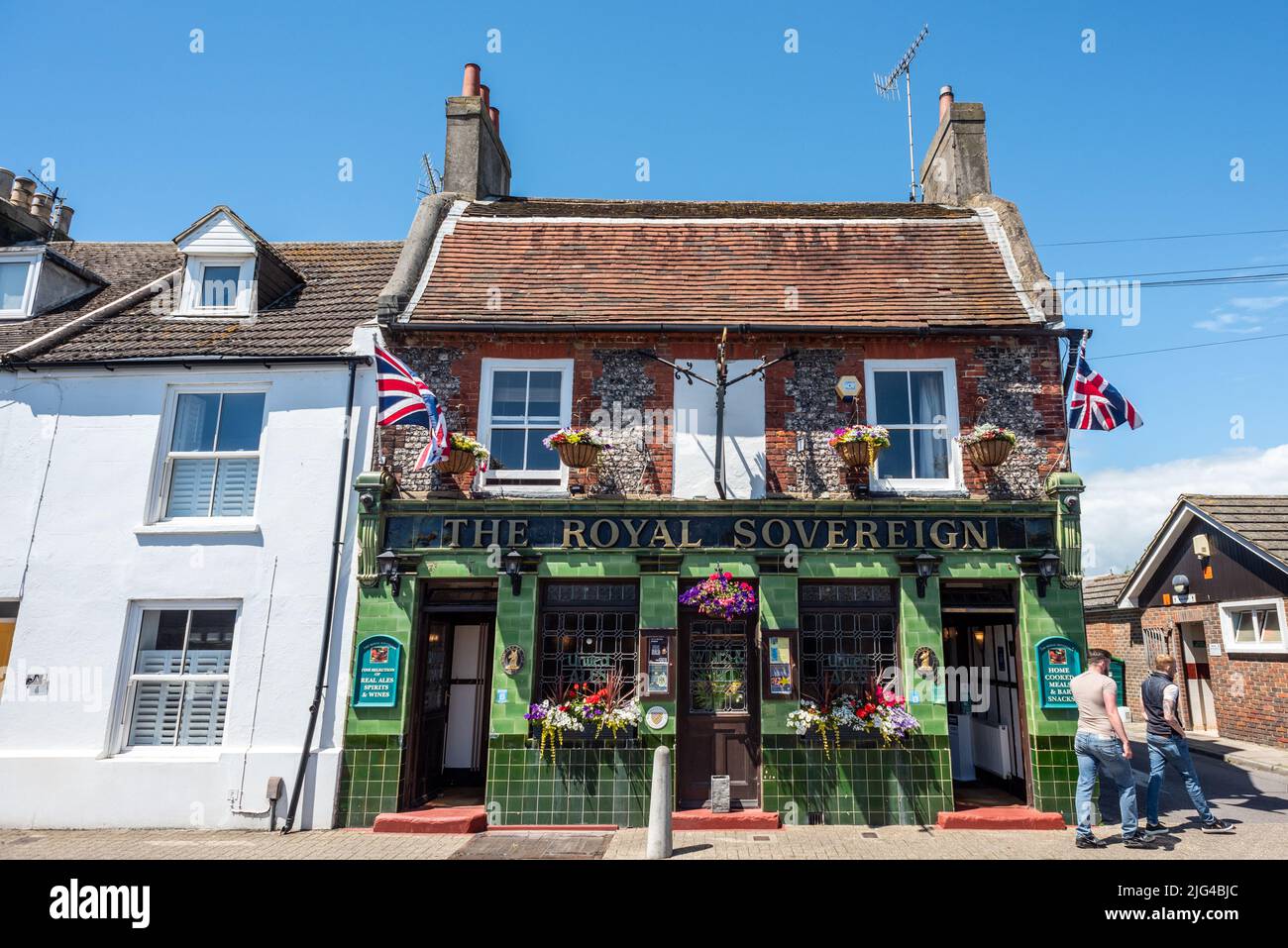 ShorehambySea, July 1st 2022 The Royal Sovereign pub Stock Photo Alamy