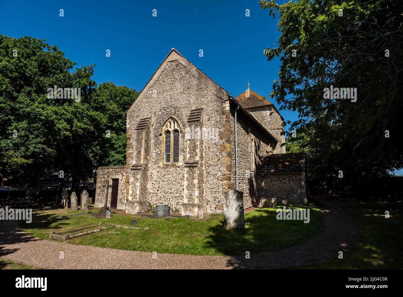 ShorehambySea, July 1st 2022 St Julian's Church at Kingston Buci