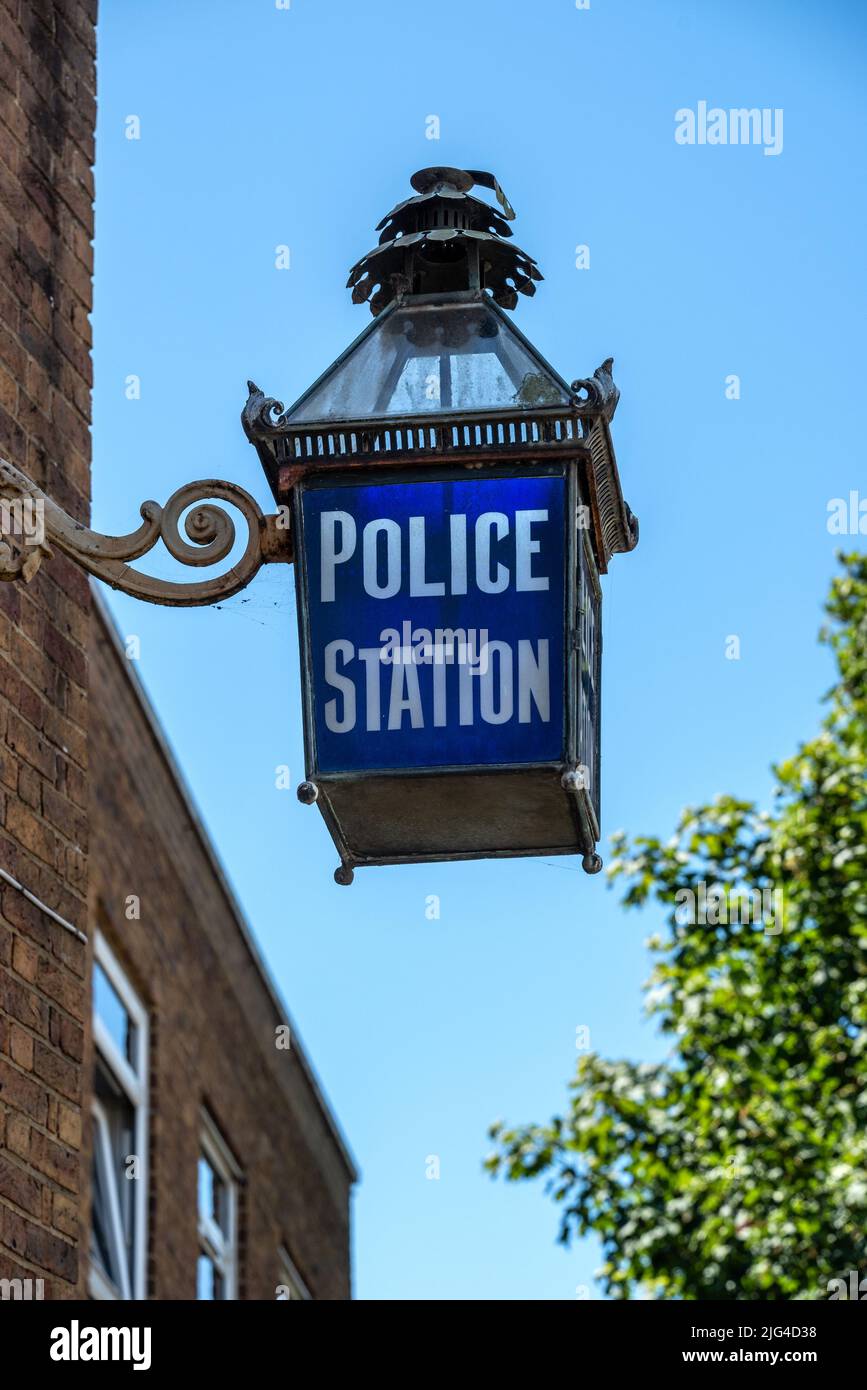 ShorehambySea, July 1st 2022 The old Police Station lamp, now