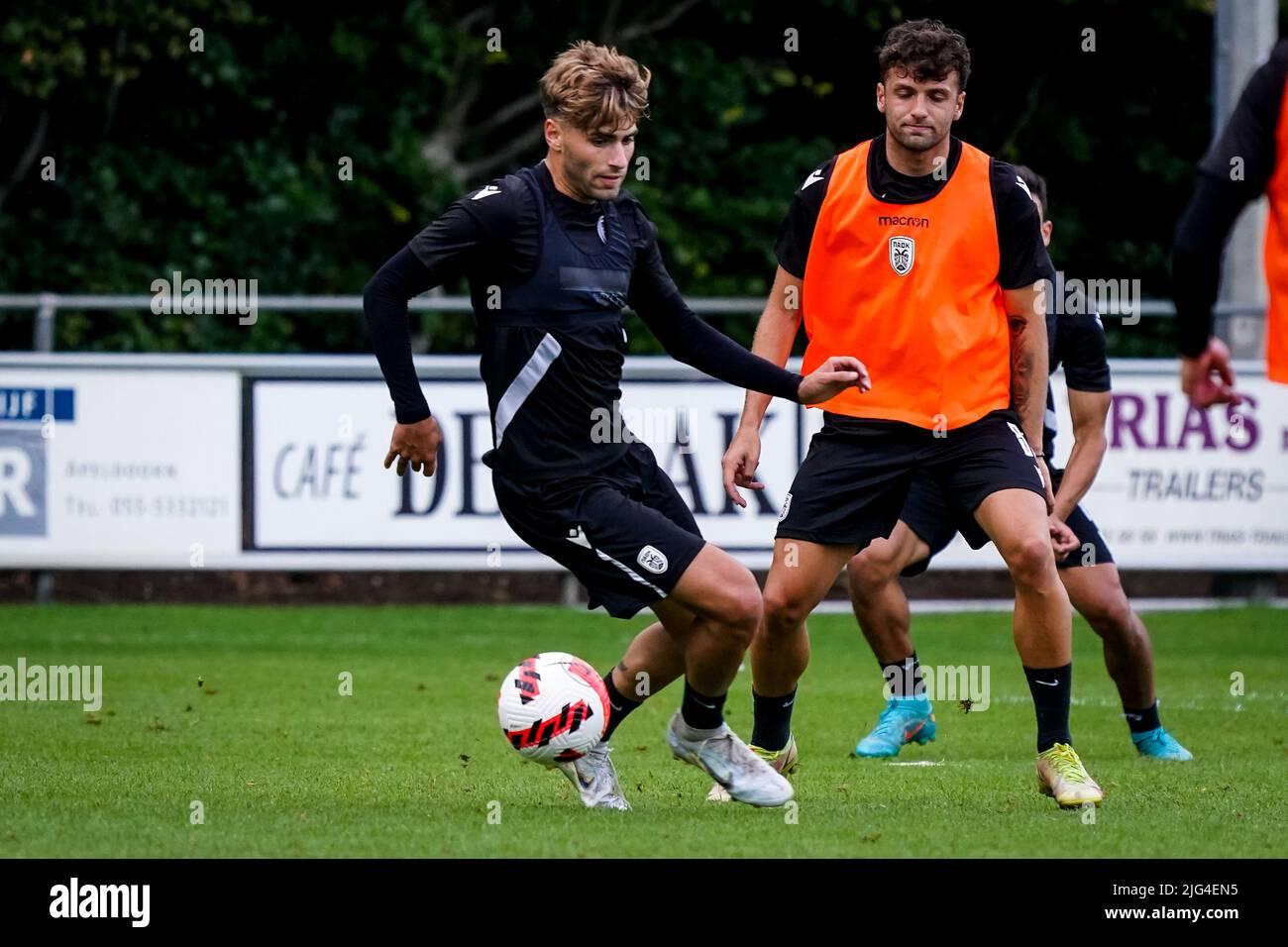 WENUM-WIESEL, NETHERLANDS - JULY 7: Panagiotis Tzimas of PAOK Saloniki during a Training Session of PAOK Saloniki at Sportpark Wiesel on July 7, 2022 in Wenum-Wiesel, Netherlands (Photo by Jeroen Meuwsen/Orange Pictures) Stock Photo