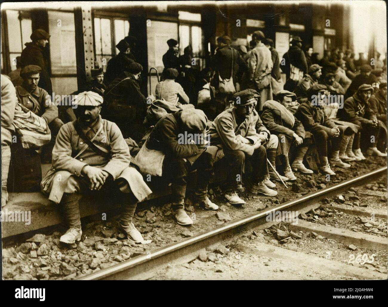 The battle in the west. French prisoners in Cambrai restored from the ...