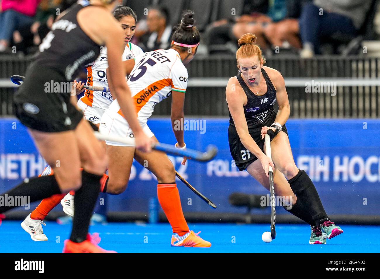 AMSTELVEEN, NETHERLANDS JULY 7 Alia Jaques of New Zealand during the
