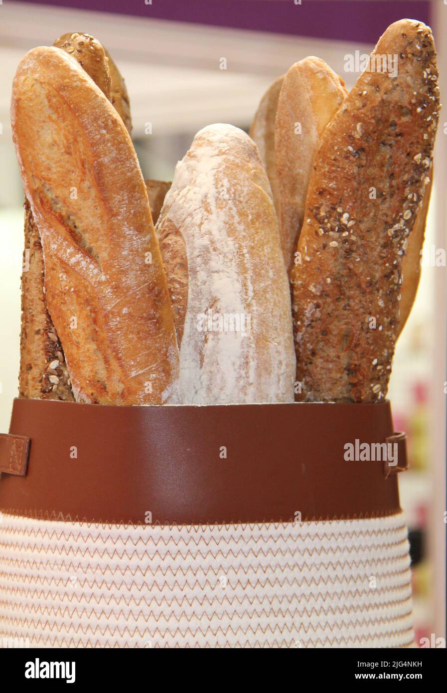 Different Varieties of French Bread Stick Loaves Stock Photo Alamy