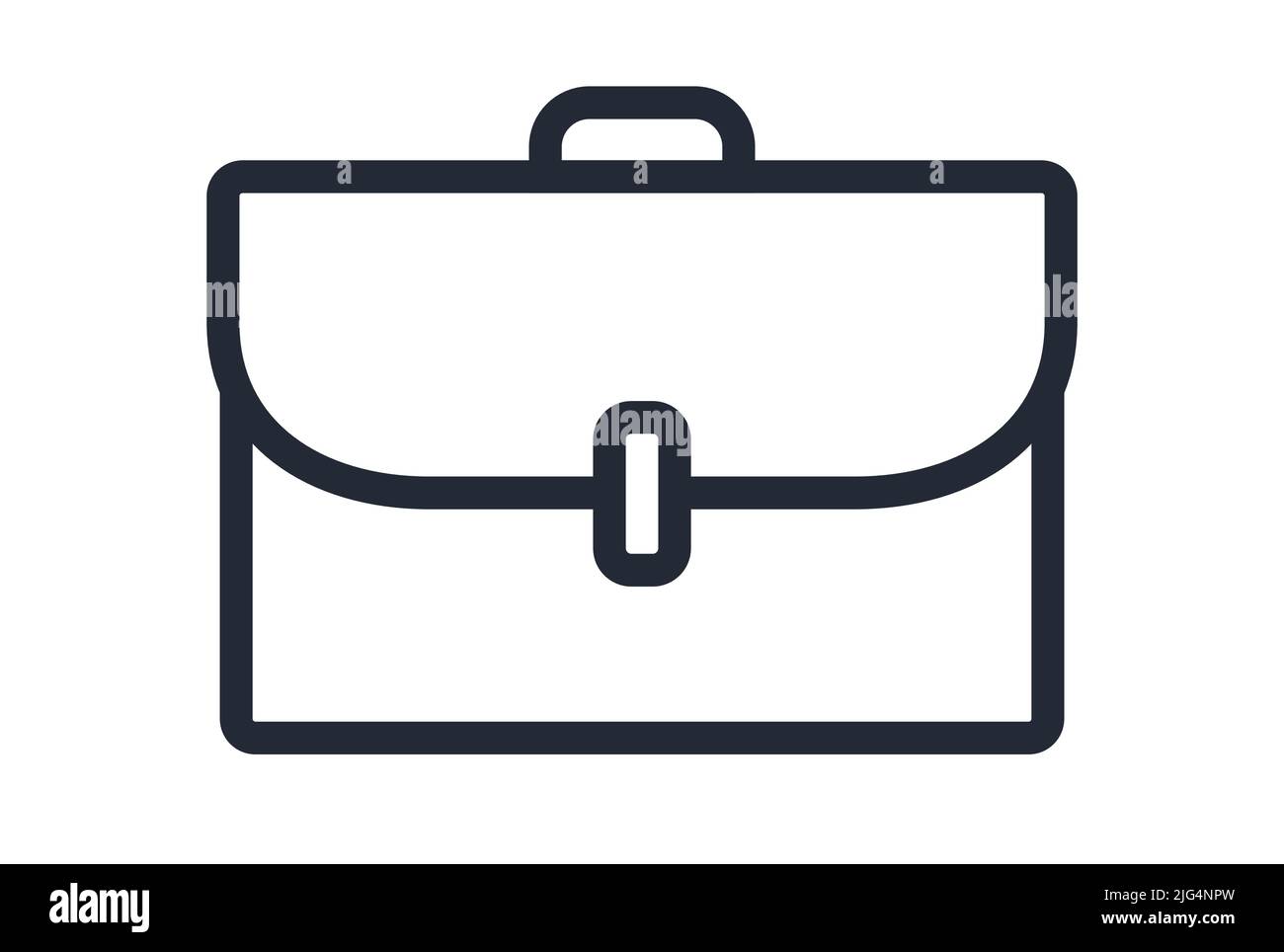 Briefcase office bag or attache case symbol vector illustration icon Stock Vector