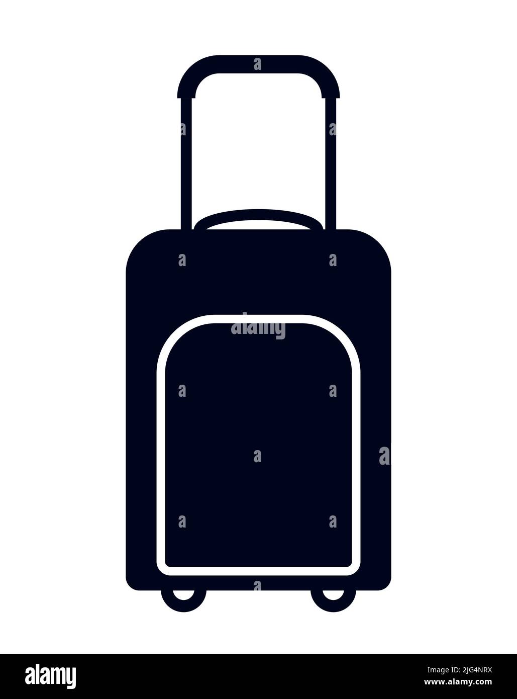 Baggage and suitcase symbol travel bag vector illustration icon Stock Vector