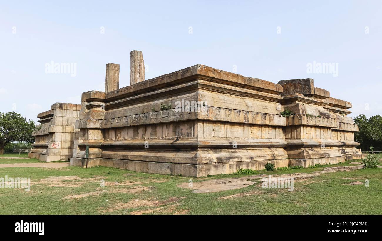 View of Raya Gopura, Melukote, Mandya, Karnataka, India. Stock Photo