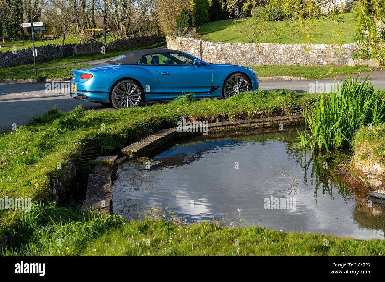 A Bentley Continental GT Speed Convertible. Stock Photo