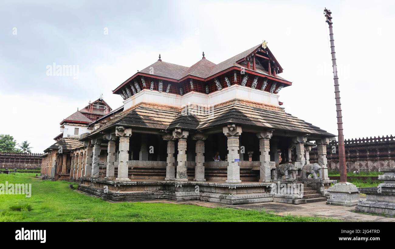 View of Saavira Kambada Basadi also Known as 1000 pillar Temple