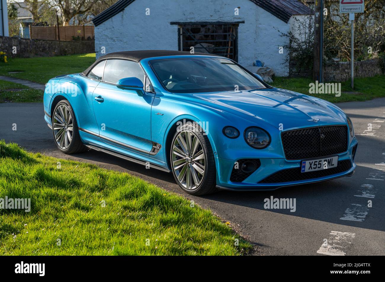 A Bentley Continental GT Speed Convertible. Stock Photo