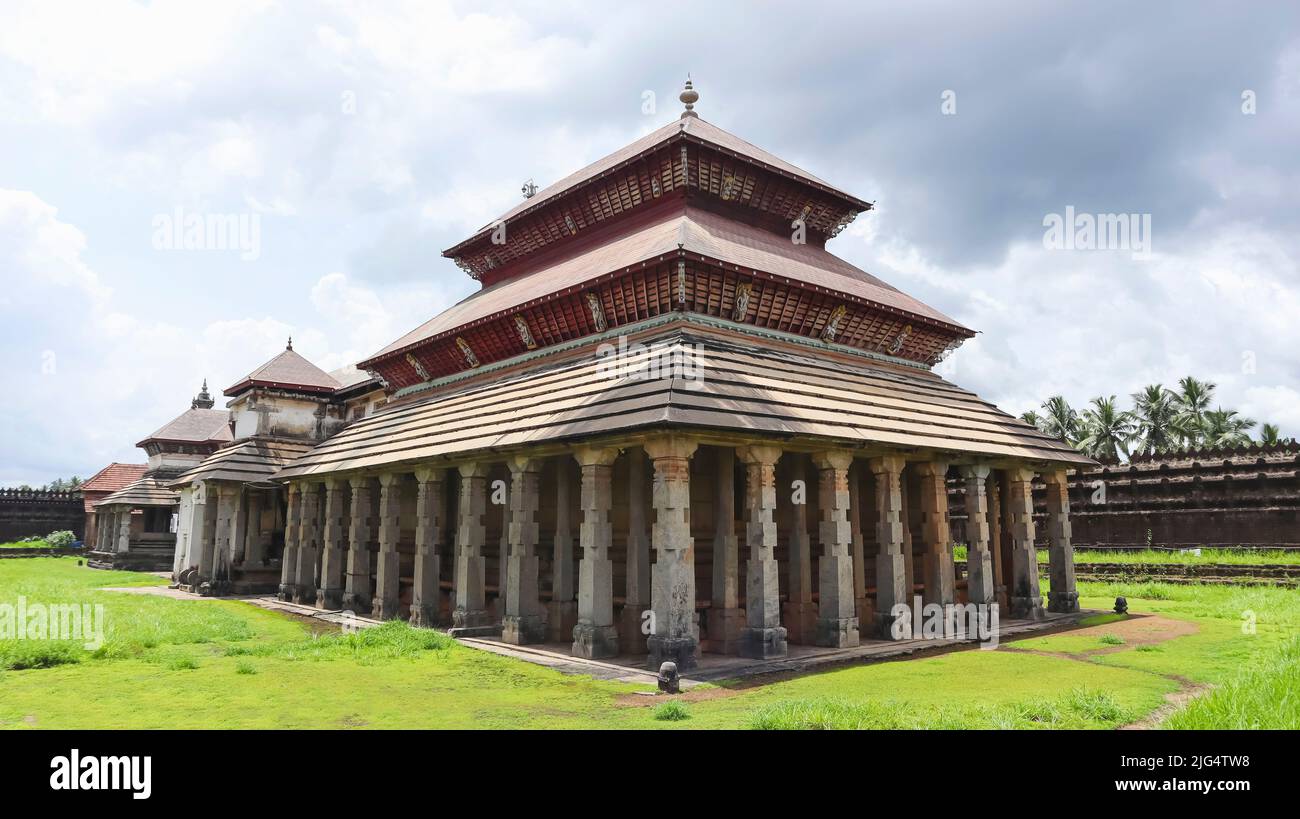 Rear view of Saavira Kambada Basadi also Known as 1000 pillar Temple