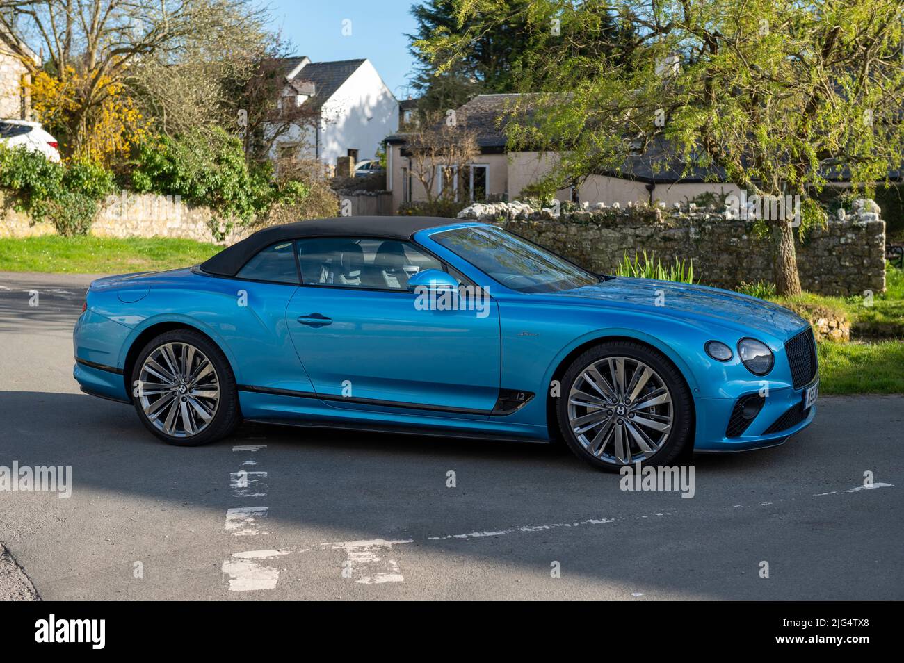 A Bentley Continental GT Speed Convertible. Stock Photo