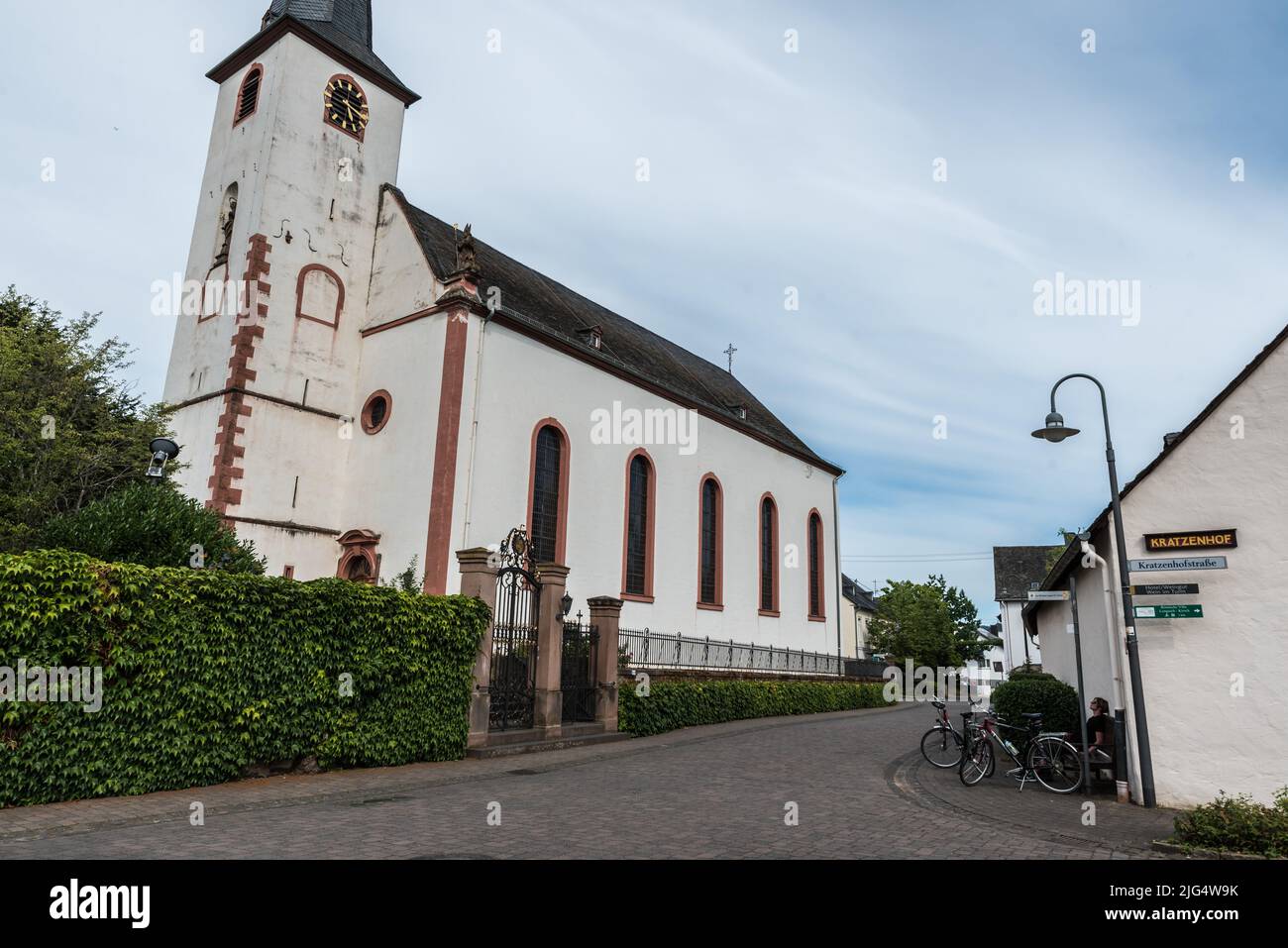 Longuich, Rhineland- Palatinate - Germany - 08 08 2020 The village catholic  church Stock Photo - Alamy