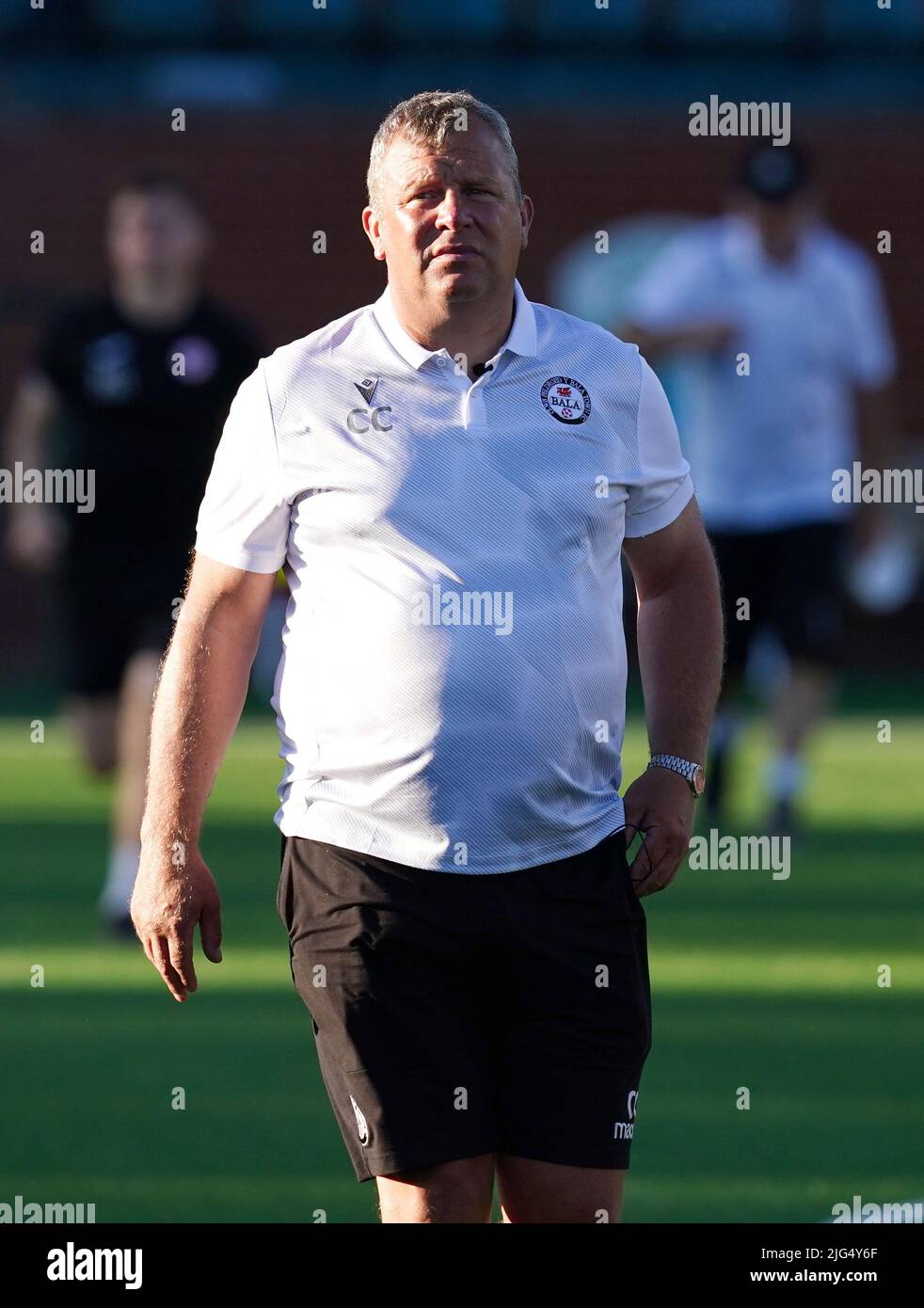 Bala Town manager Colin Caton ahead of the UEFA Europa Conference ...
