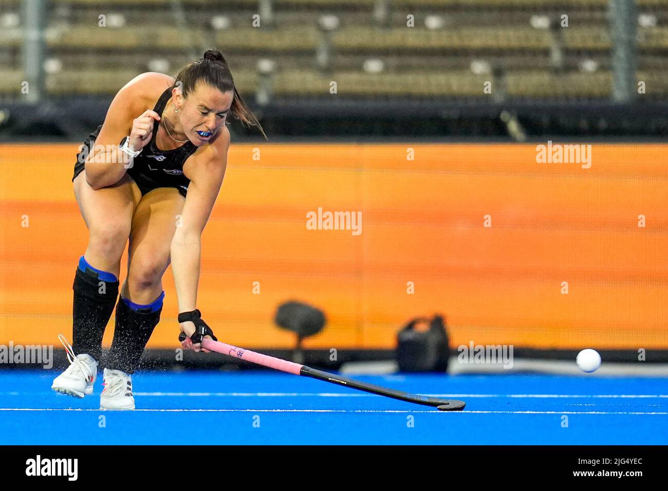 AMSTELVEEN, NETHERLANDS JULY 7 Rose Tynan of New Zealand during the FIH Hockey Women's World
