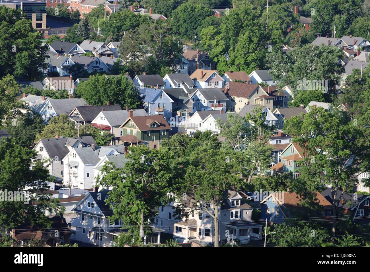 Aerial green trees view hi-res stock photography and images - Alamy