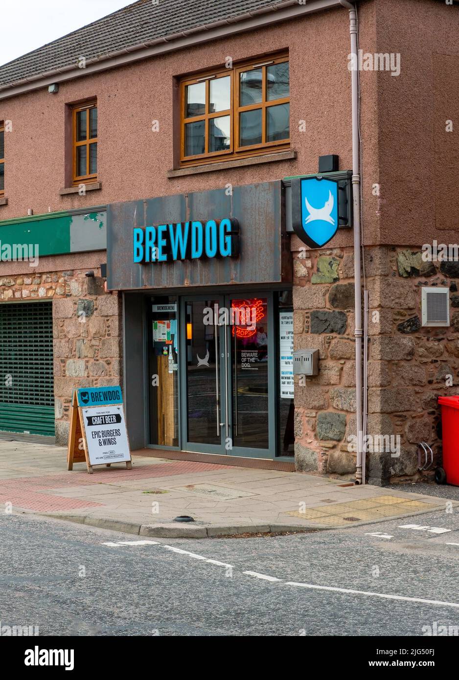 Brewdog Restaurant and take away in Inverurie, Aberdeenshire, Scotland, UK Stock Photo