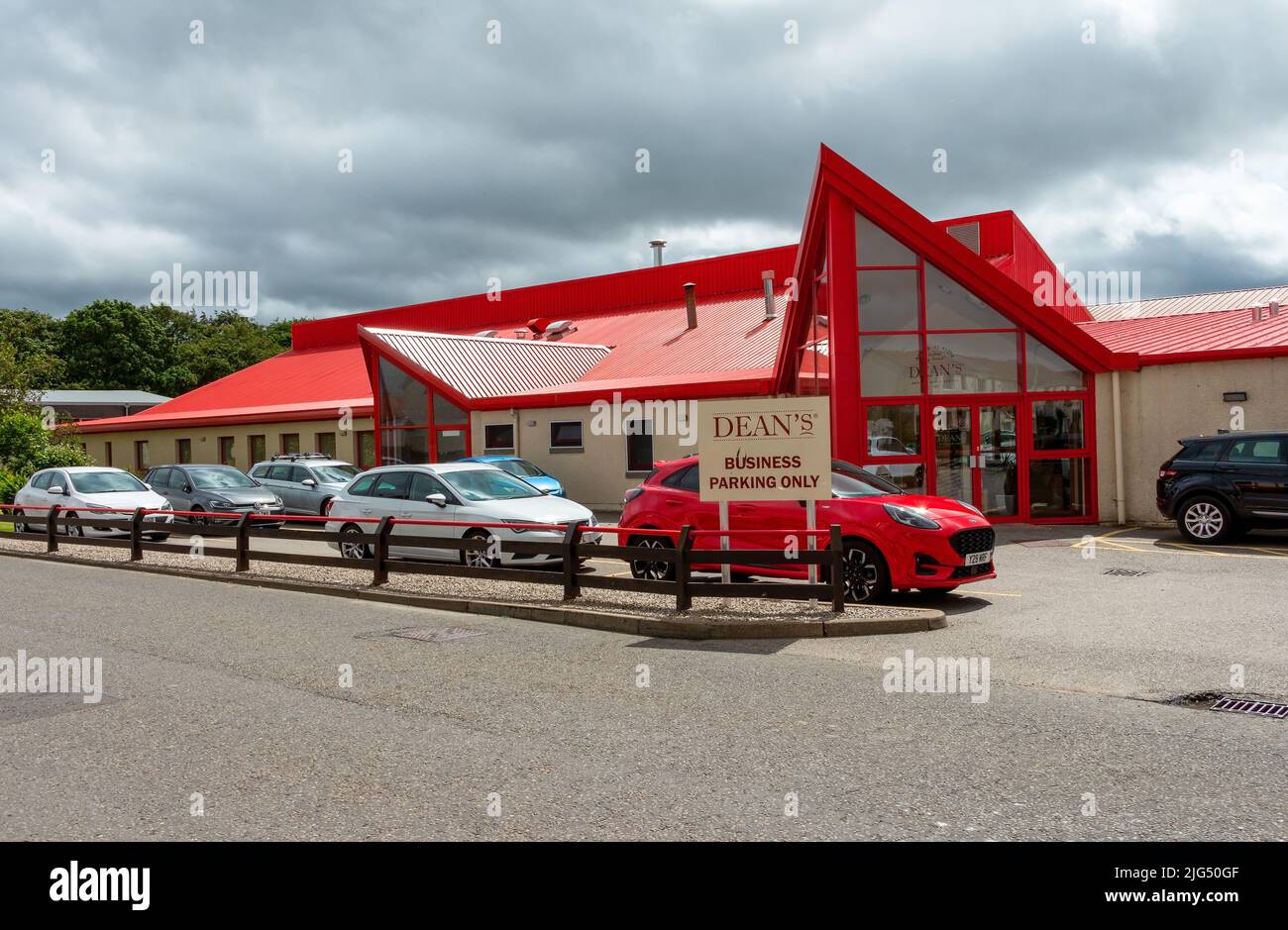 Deans Shortbread Factory established in the 1980's was a family business in Huntly, Aberdeenshire, UK Stock Photo