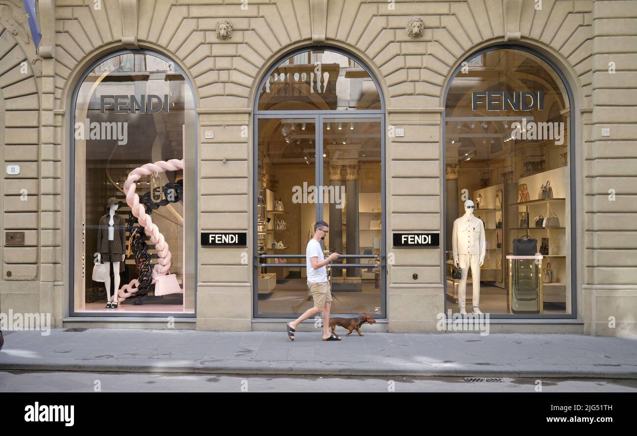 Fendi Store In Florence Stock Photo - Download Image Now - Fendi