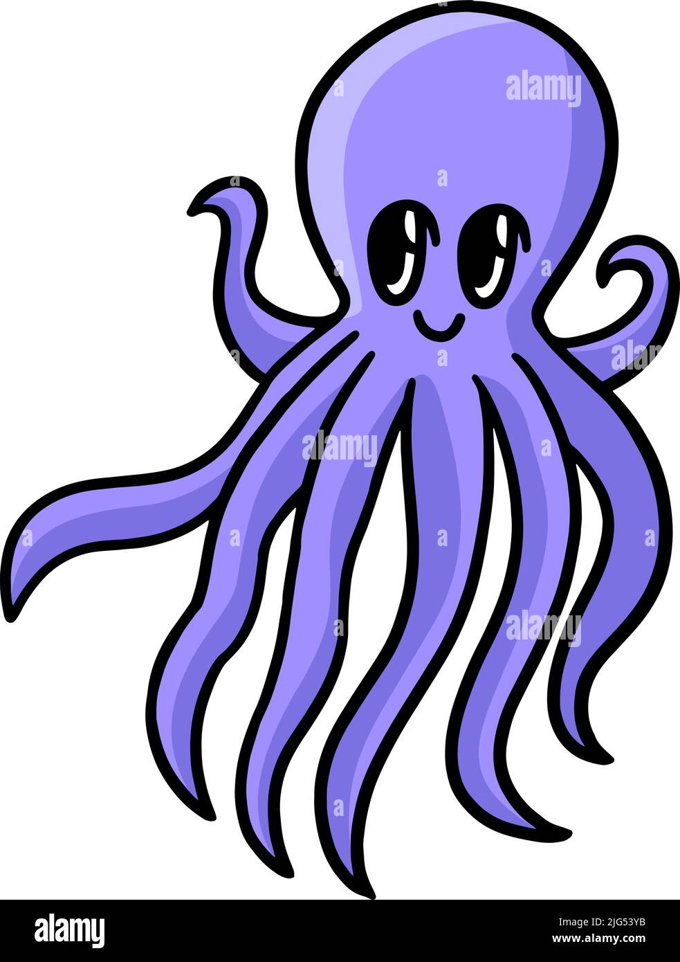 Octopus cartoon hi-res stock photography and images - Alamy