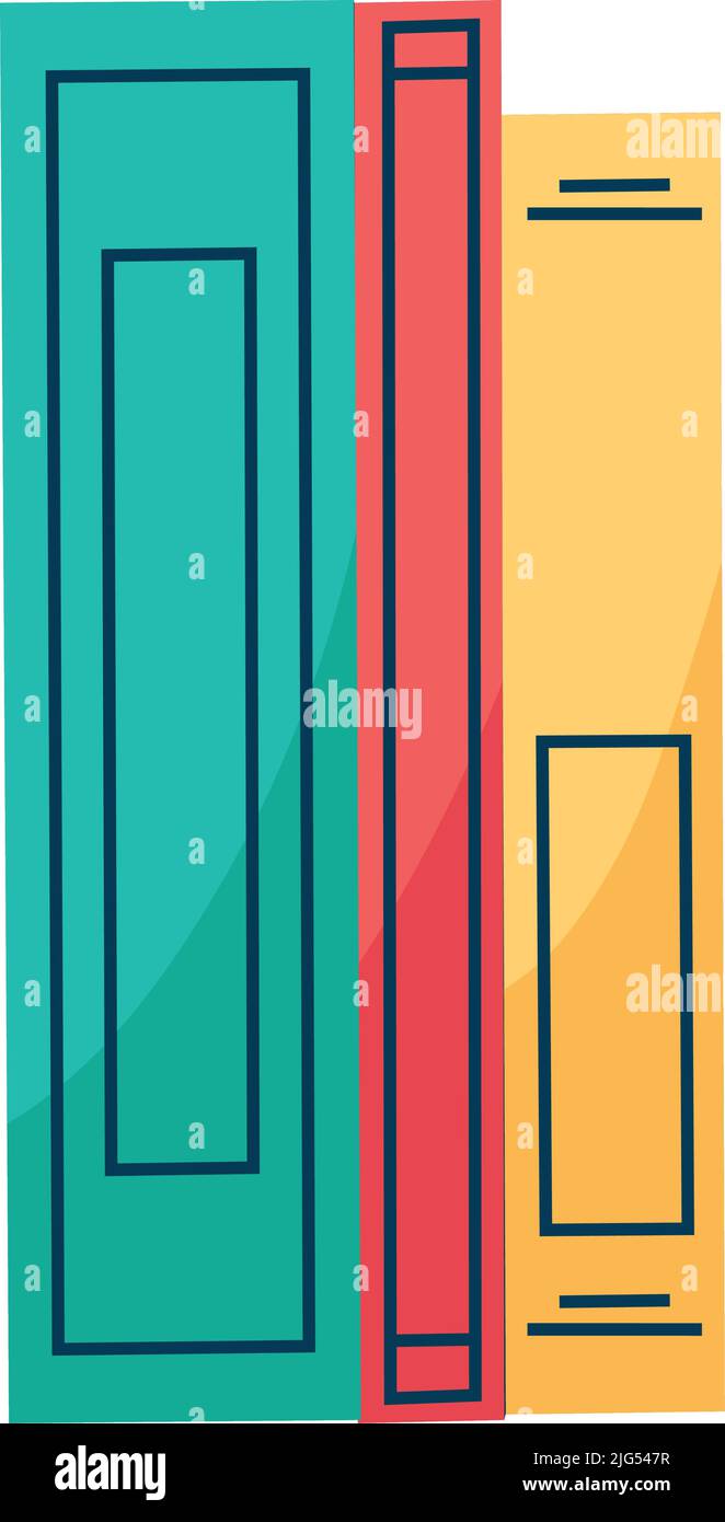 three text books icons Stock Vector Image & Art - Alamy