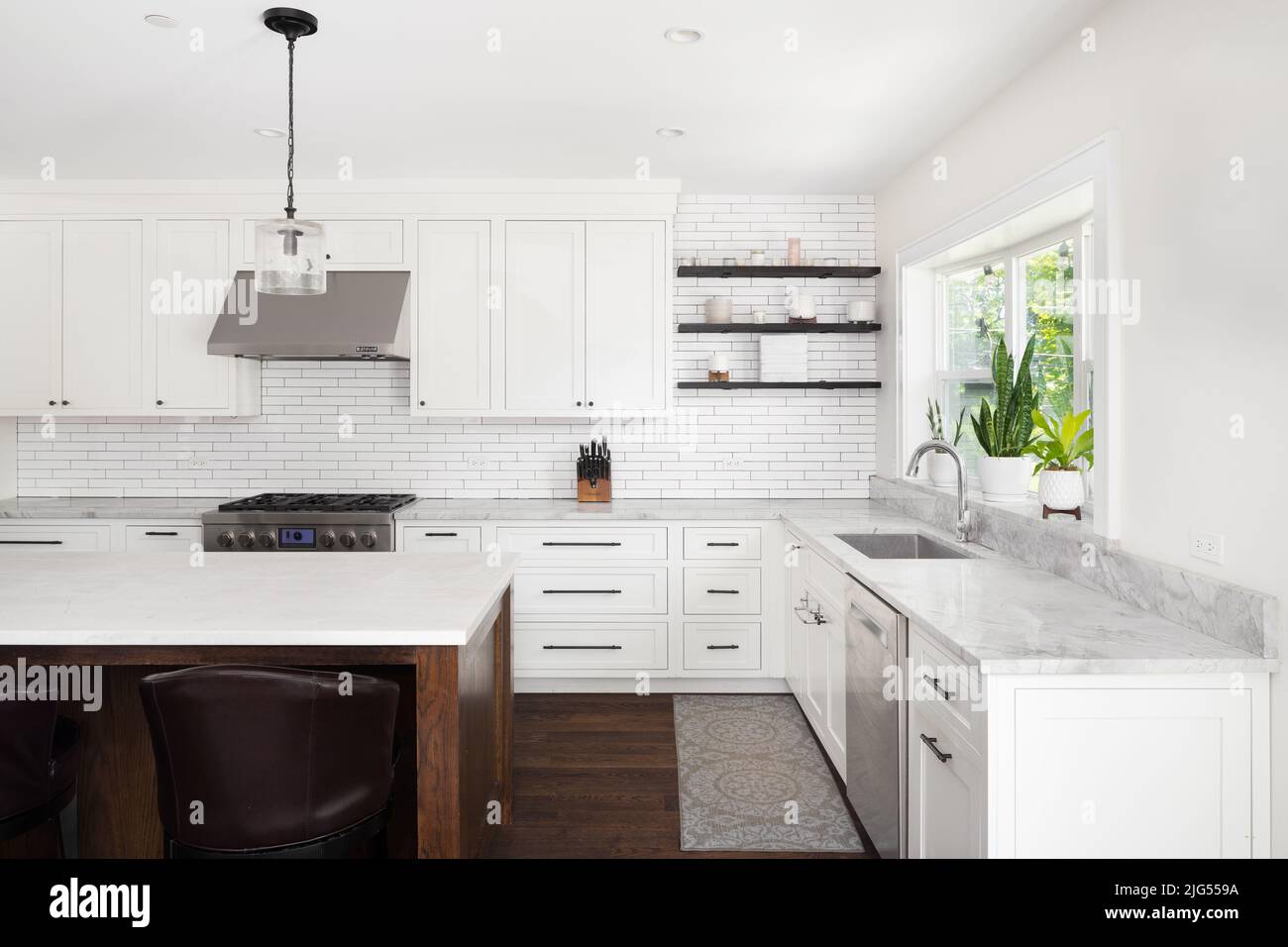 Modern Farmhouse Kitchen Backsplash Black White Modern Farmhouse