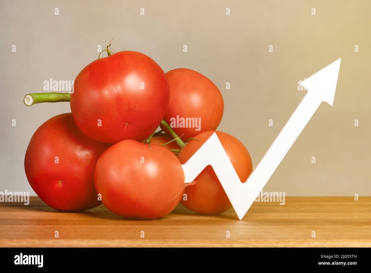 The price of tomatoes and vegetables. Rising prices for tomatoes. Fresh