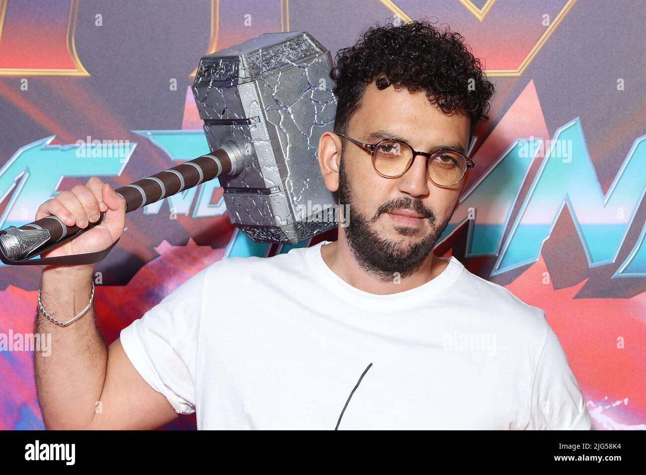 Paris, France. July 07, 2022, Jhon Rachid attends the 'Thor - Love and ...