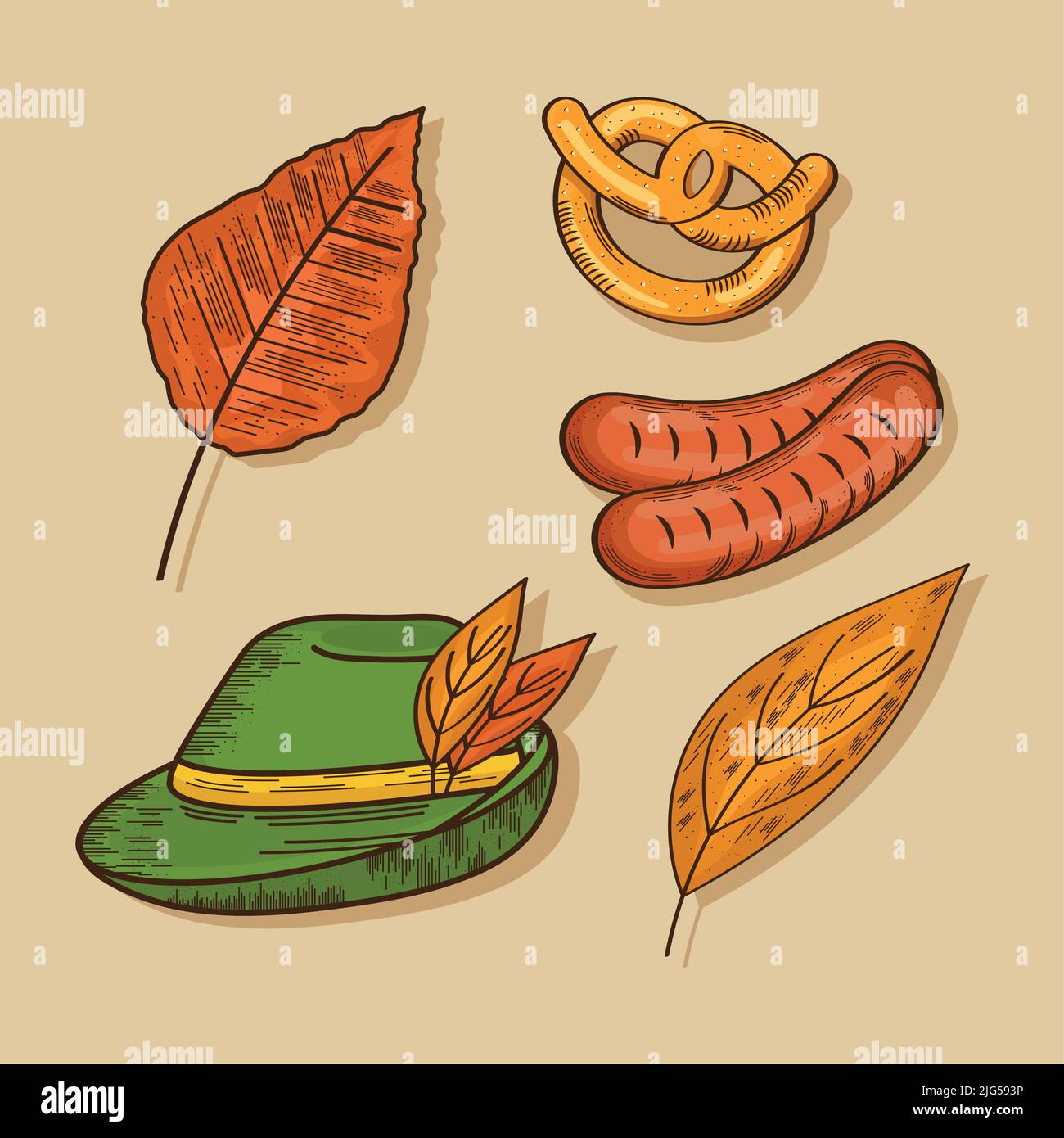 five oktoberfest celebration icons Stock Vector Image & Art - Alamy
