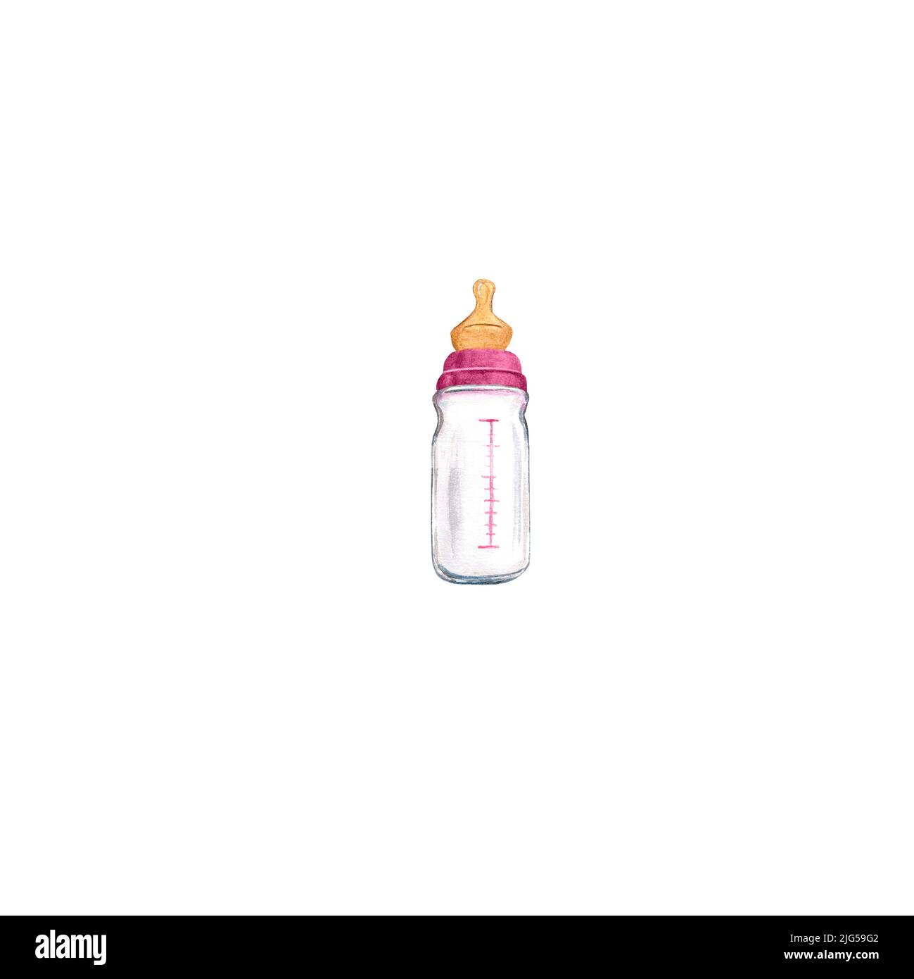 https://c8.alamy.com/comp/2JG59G2/pink-baby-milk-bottle-for-girl-art-watercolor-illustration-isolated-on-white-background-for-printing-postcards-invitations-newborn-products-2JG59G2.jpg