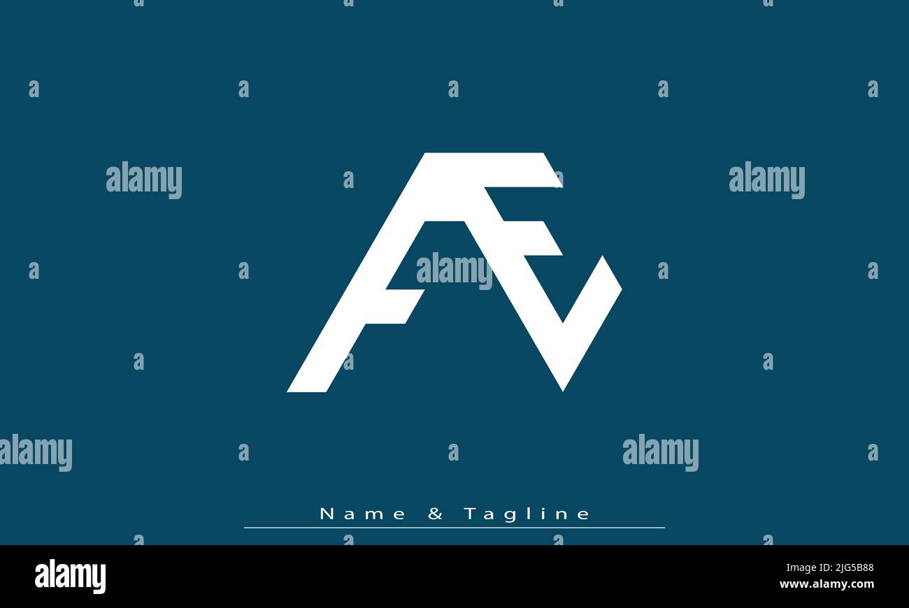 Alphabet letters Initials Monogram logo FE , EF Stock Vector