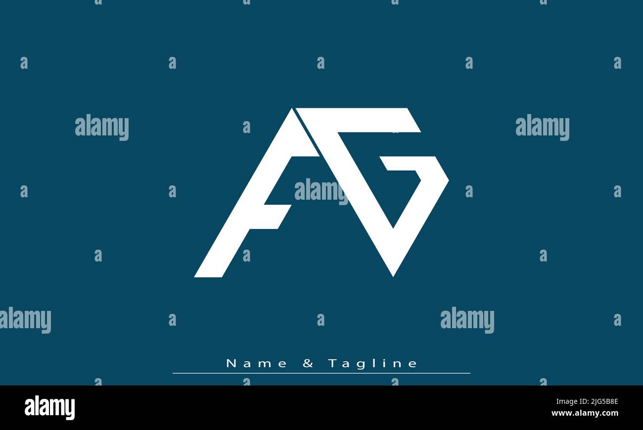 Alphabet letters Initials Monogram logo FG , GF Stock Vector