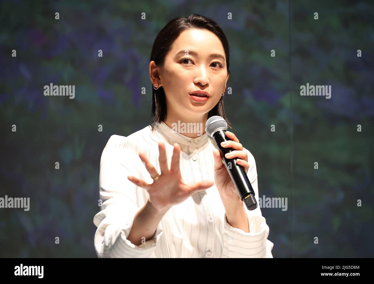 Tokyo, Japan. 7th July, 2022. Japanese actress Anne Watanabe, daughter