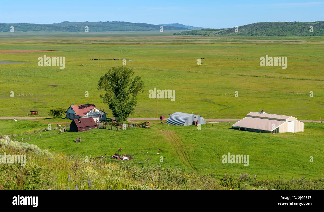 National wildlife refuge and landscape in the state of Idaho. Stock Photo