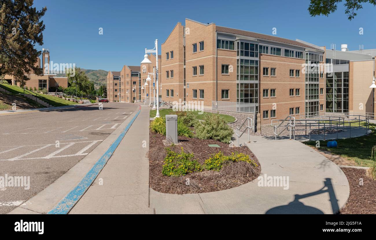 Idaho state University buildings in Pocatello Idaho. Stock Photo