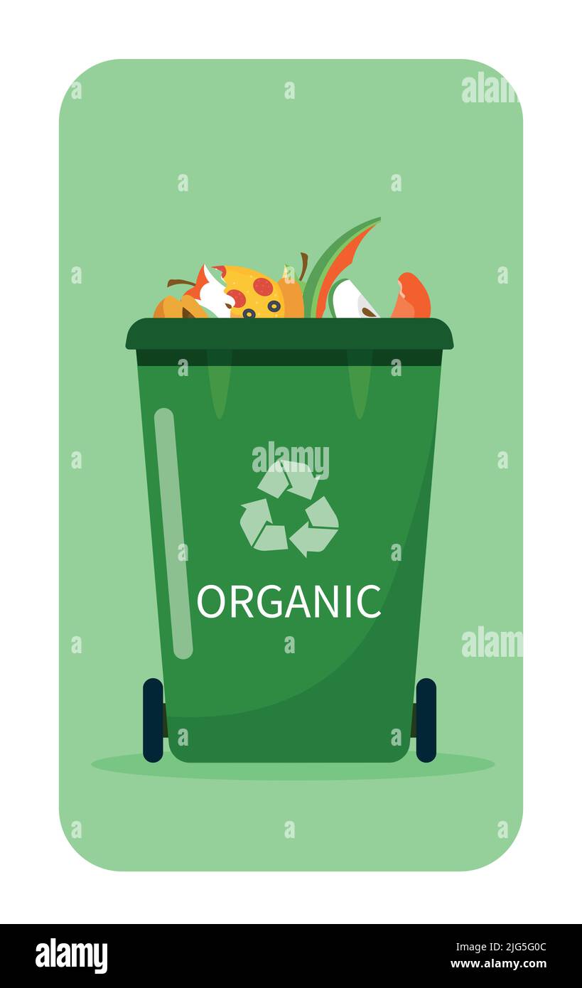 Dumpster Large Garbage Can Utility Services Green Trash Container For  Collecting Garbage In A Flat Cartoon Style Vector Illustration Isolated On  White Background Stock Illustration - Download Image Now - iStock