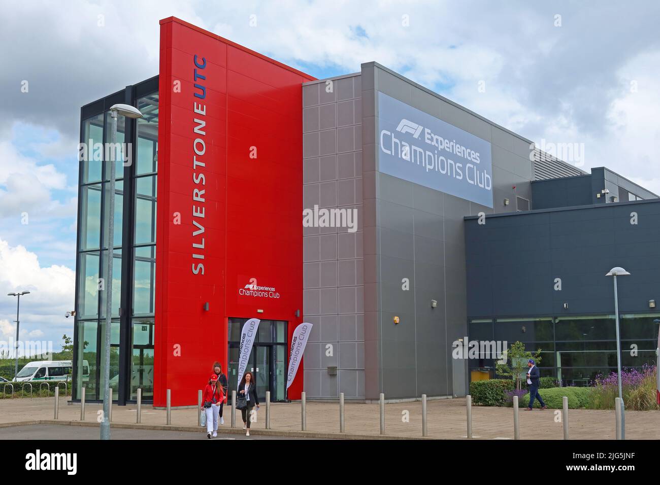 Silverstone UTC, F1 Experiences, Champions Club, building, -  Silverstone Circuit, Silverstone, Towcester, Northamptonshire, England, UK,  NN12 8TL Stock Photo