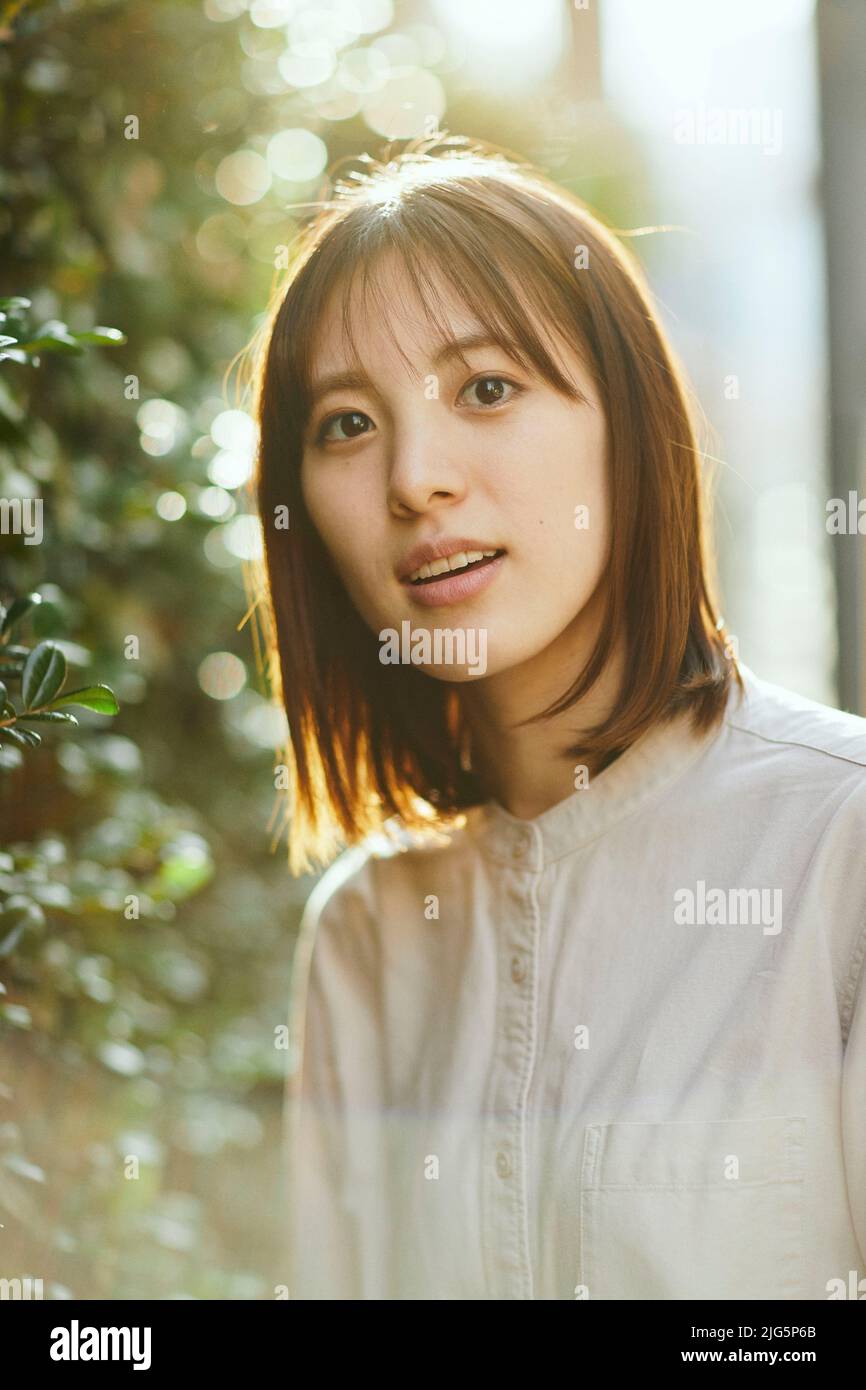 Japanese woman portrait Stock Photo - Alamy