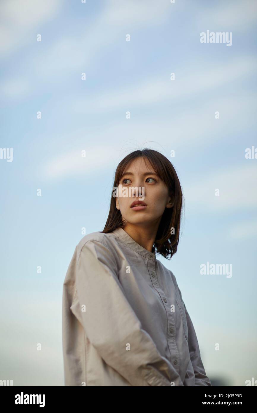 Japanese woman portrait Stock Photo - Alamy