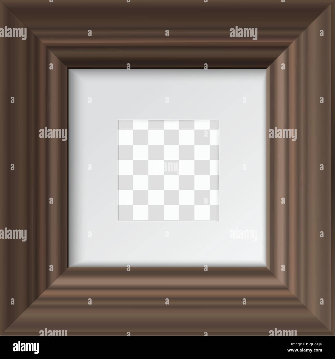 Square mockup frame composition with empty transparent space for photo vector illustration Stock Vector