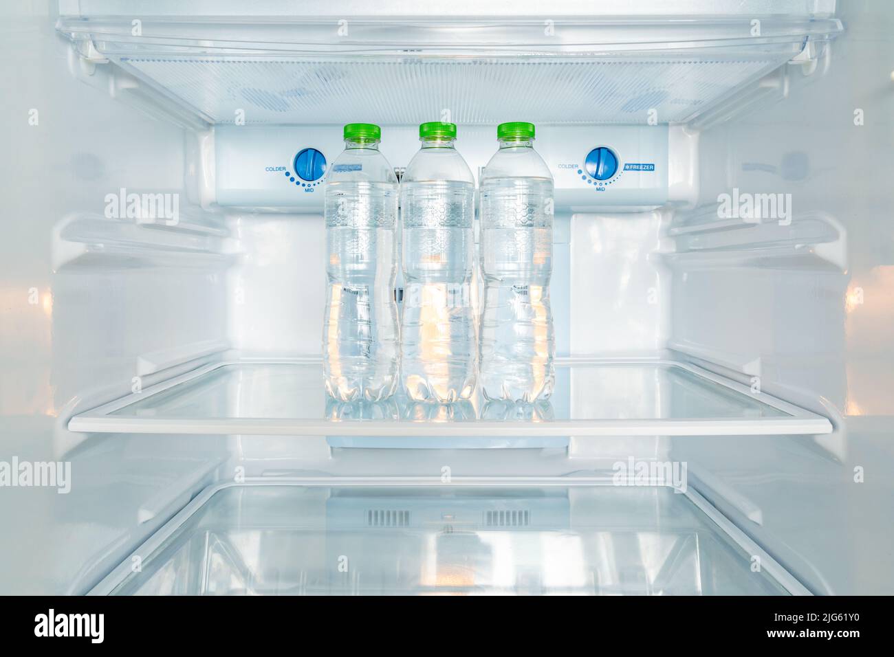 Fridge Drink With Water Bottles On A White Background Stock Photo, Picture  and Royalty Free Image. Image 35981953.