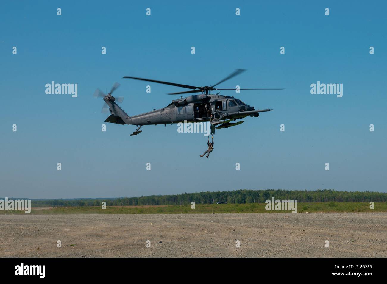 Department of the Air Force civic leaders watch a demonstration given ...