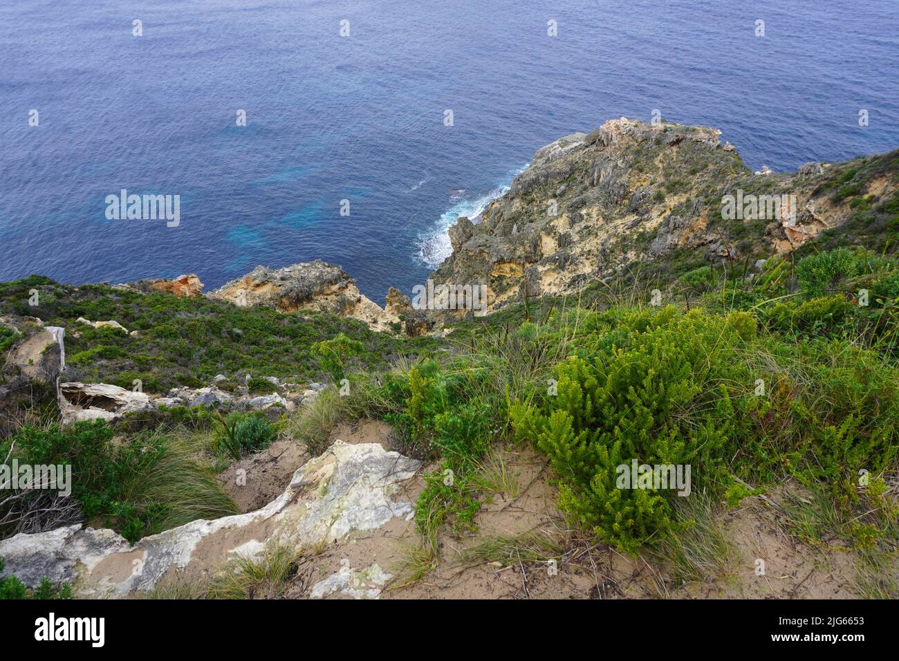 View down to the sea hi-res stock photography and images - Alamy