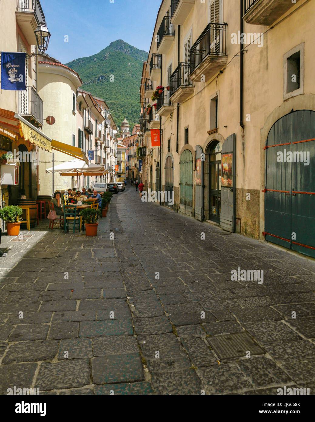 View of Campagna, a typical historical town in Salerno province. Campagna, Italy, June 2022 Stock Photo