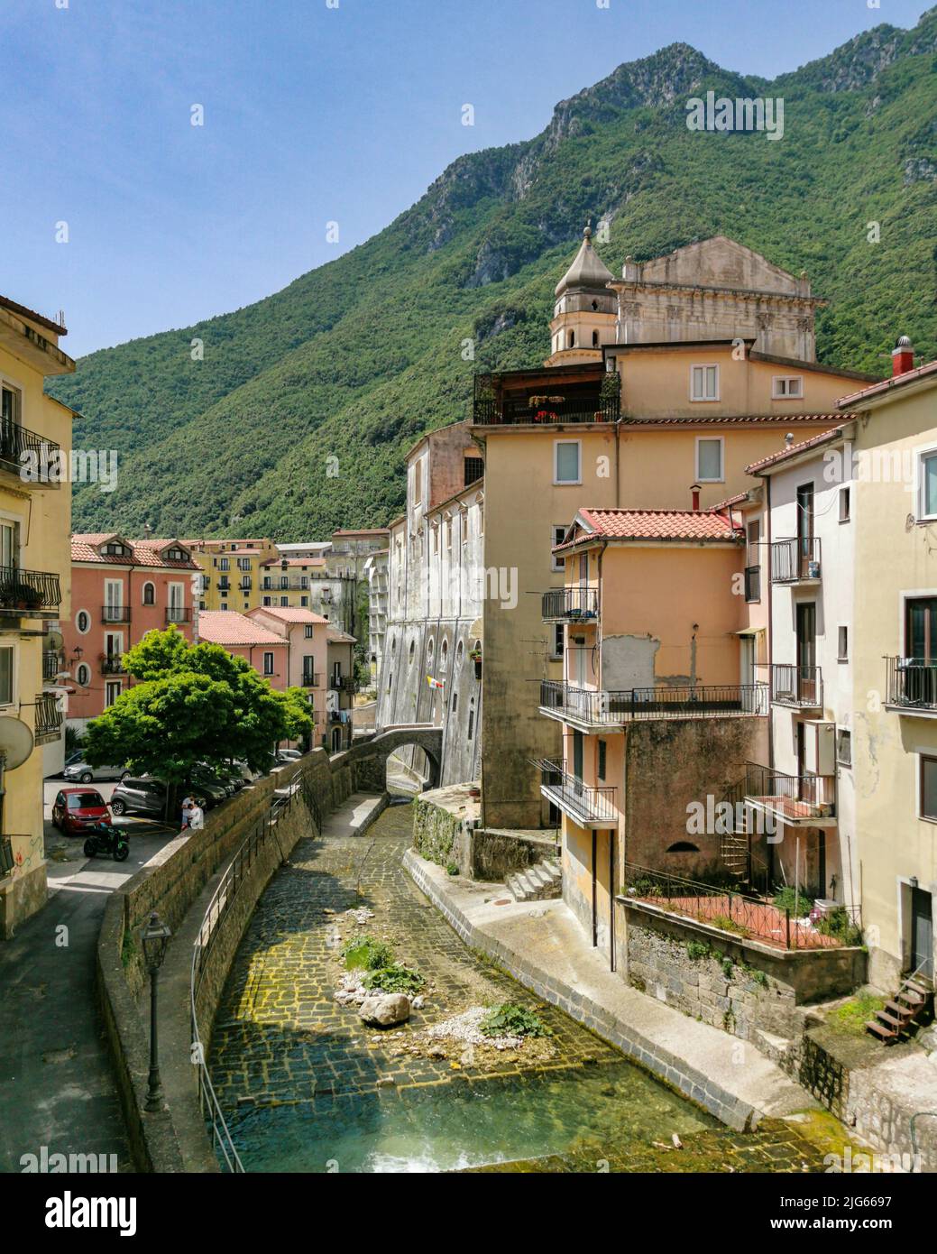 View of Campagna, a typical historical town in Salerno province, Campania, Italy Stock Photo
