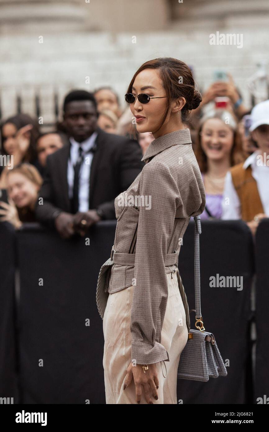 Paris, France. July 07, 2022, Chriselle Lim arriving at the Fendi