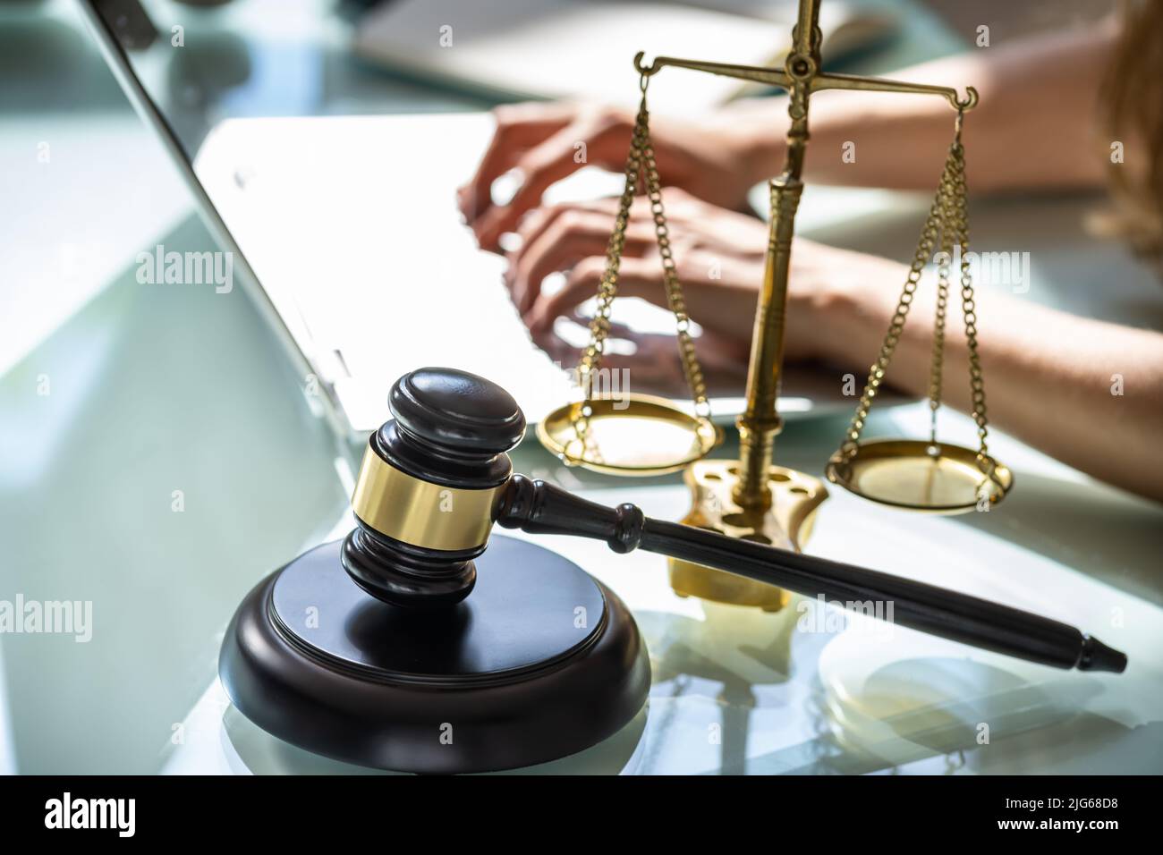 Legal Tech And Court Law Technology Concept Stock Photo - Alamy