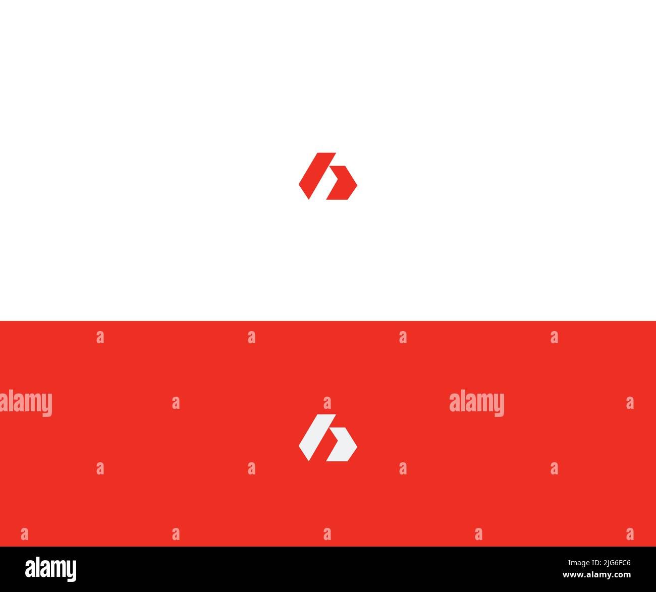 Letter A Logo Template Vector Abstract Monogram Symbol Stock Vector