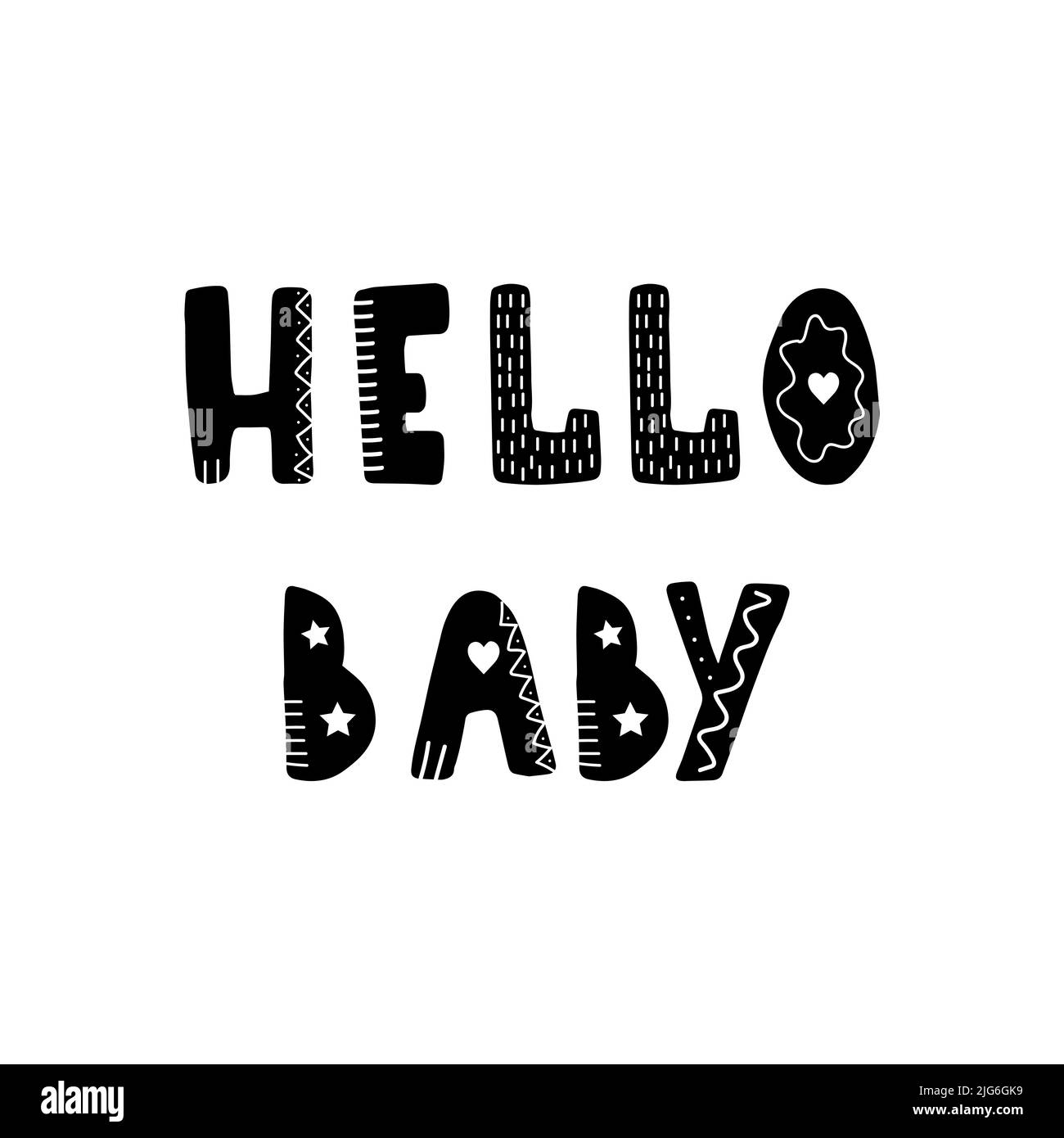 Hello its me hand drawn typography poster Vector Image