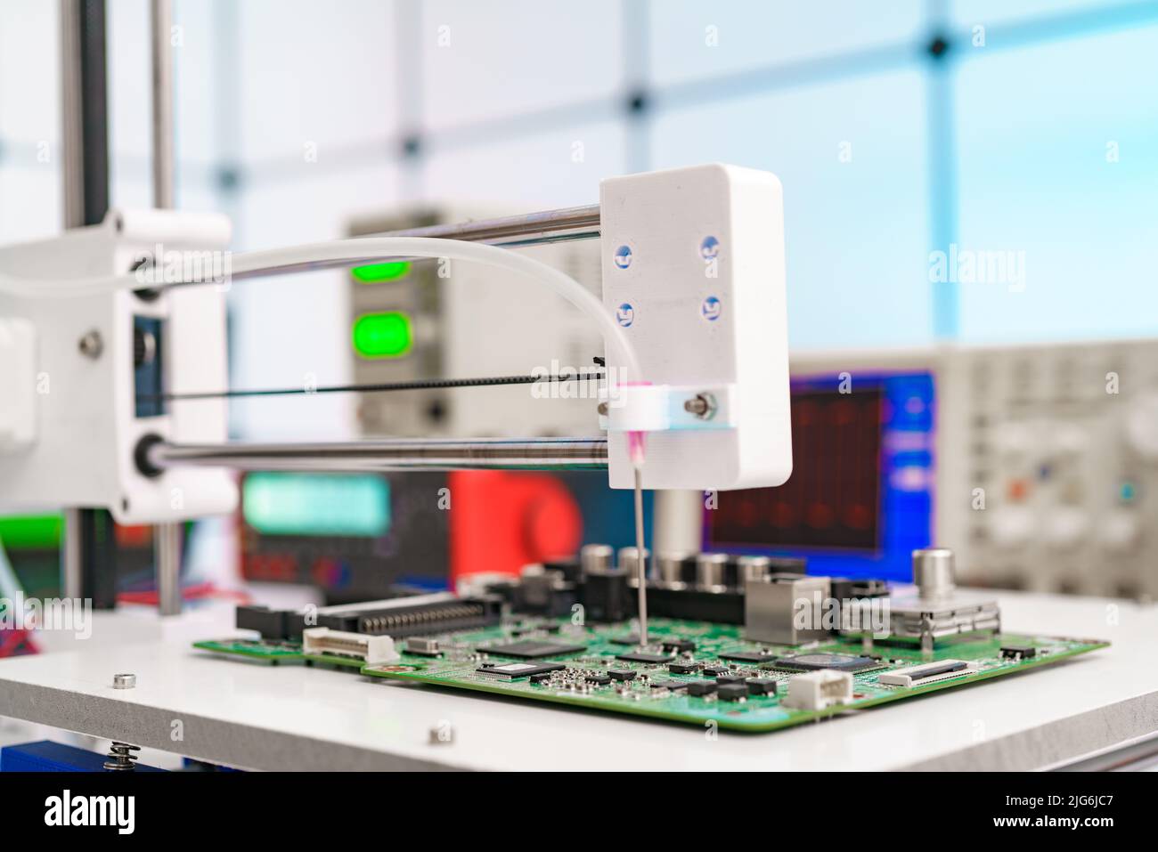 Automated control of printed circuit boards. Control of chip mounting